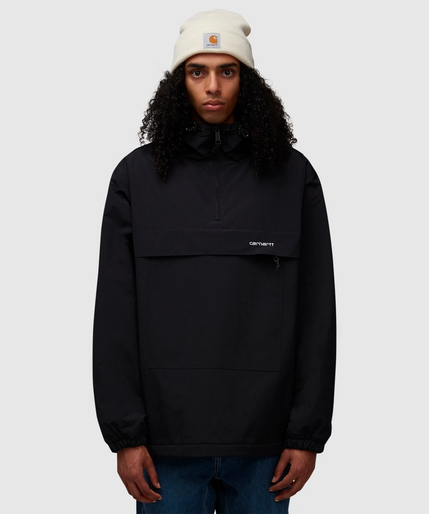 Carhartt WIP Windbreaker Pullover Jacket (Black / White - L) - Size L